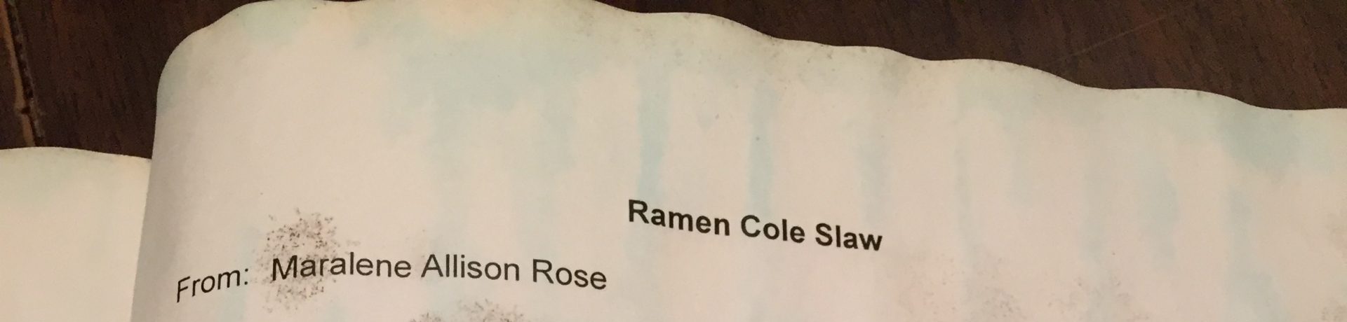 Ramen Cole Slaw