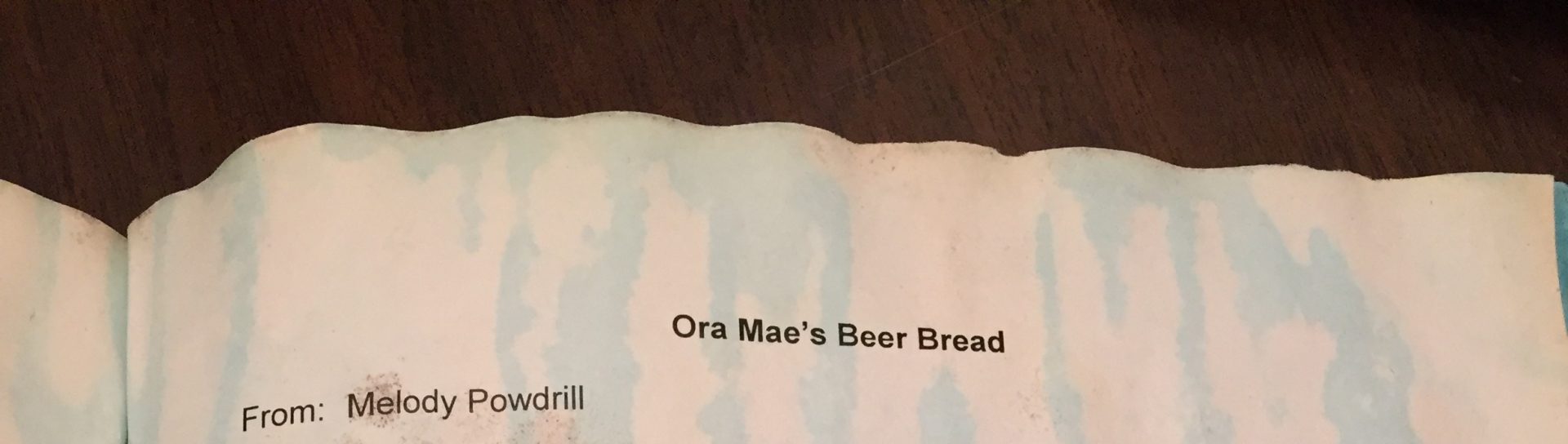 Ora Mae’s Beer Bread