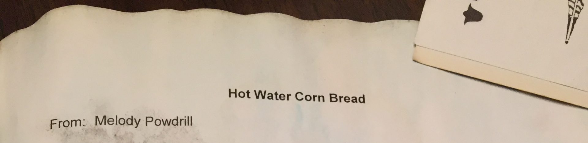 Hot Water Corn Bread